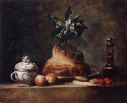 Jean Baptiste Simeon Chardin Style life with Brioche oil painting reproduction